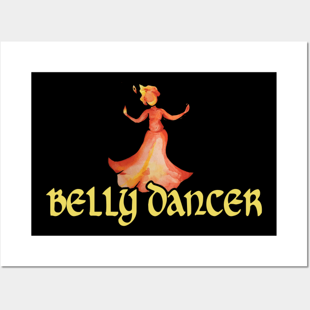 Fire Belly Dancer Wall Art by bubbsnugg